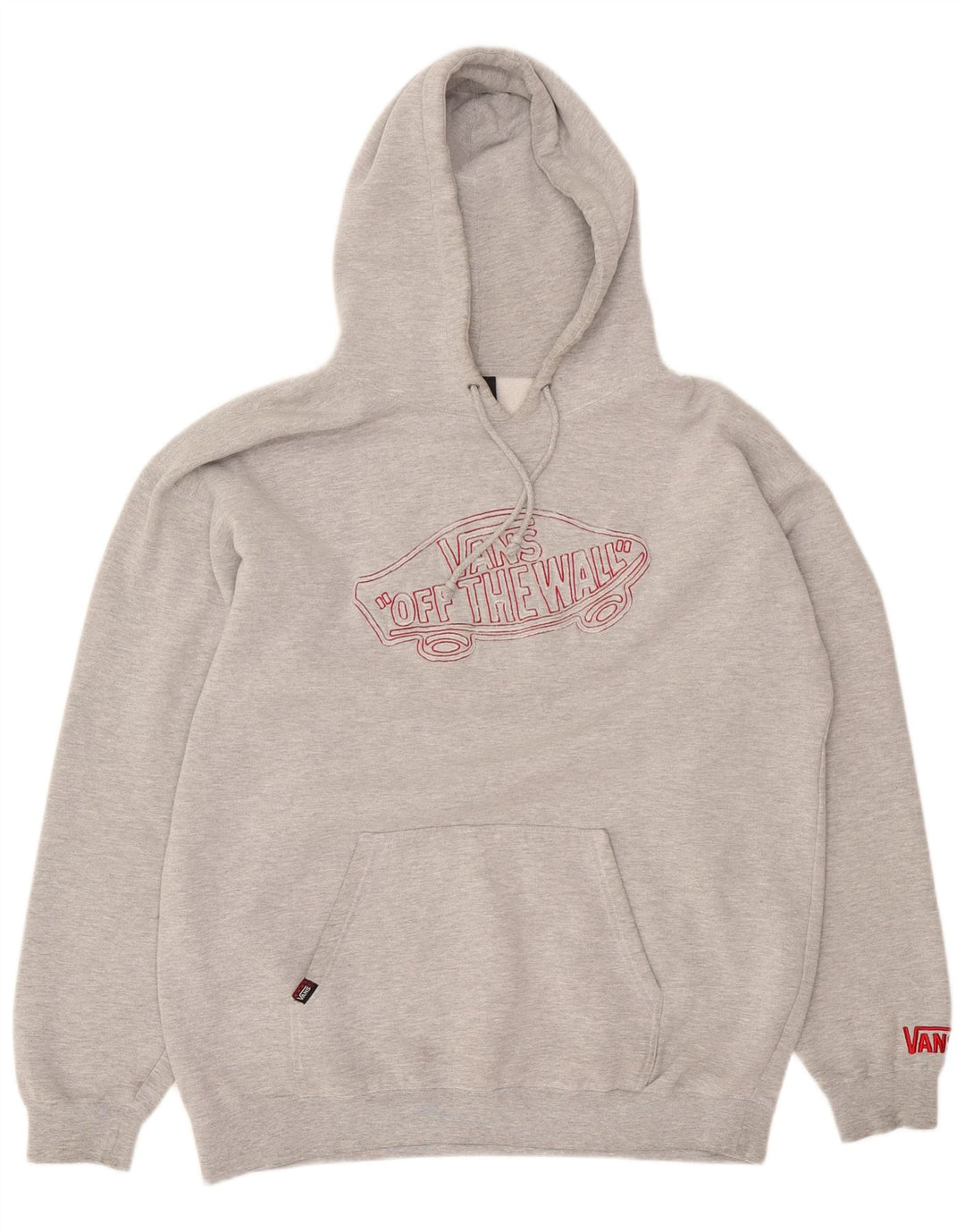 Vans Grafisk hættetrøje til mænd Large Grå Flecked