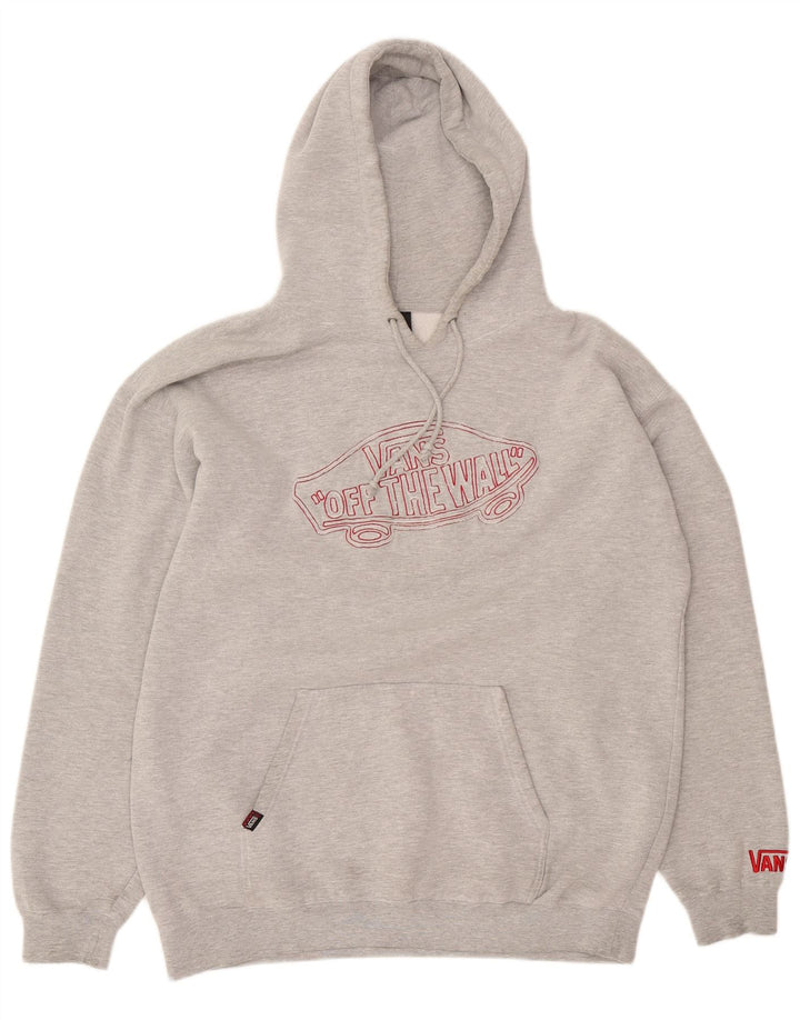 Vans Grafisk hættetrøje til mænd Large Grå Flecked