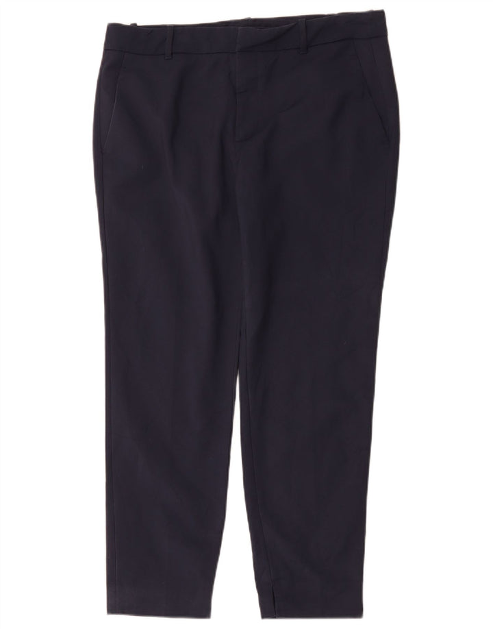 Zara Dame Slim Chino Bukser Large W30 L27 Marineblå