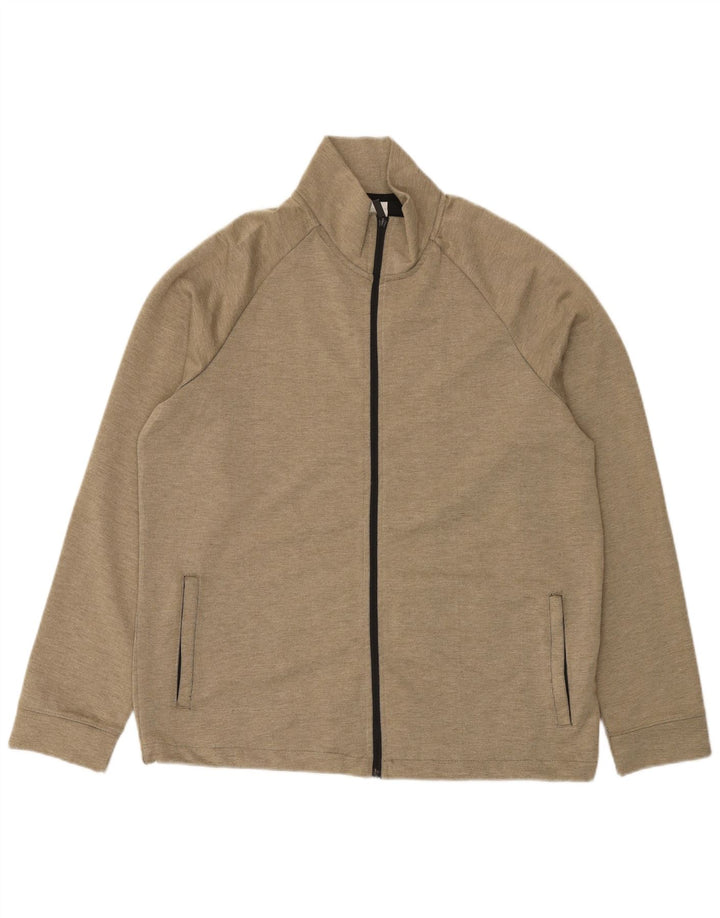 Zara Træningsdragt til mænd Topjakke XL Grøn Flecked Polyester