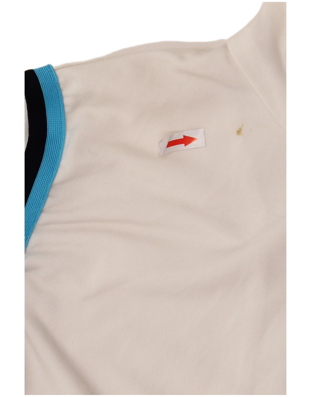 Puma træningsdragt topjakke til kvinder UK 10 Lille hvid stribet polyester