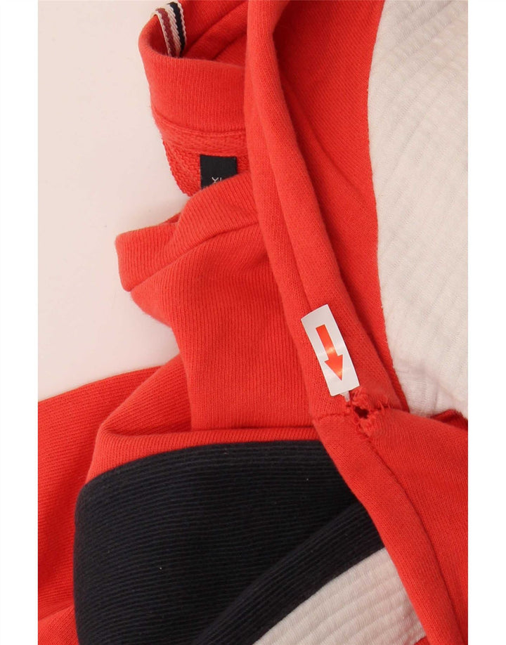 Jack & Jones Herre Sweatshirt Jumper XL Rød Colourblock Bomuld