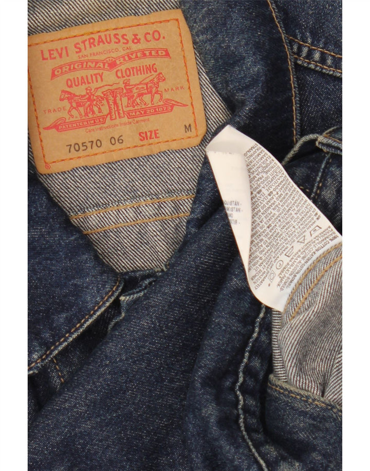 Levi's Herre denimjakke UK 38 Medium Navyblå Bomuld