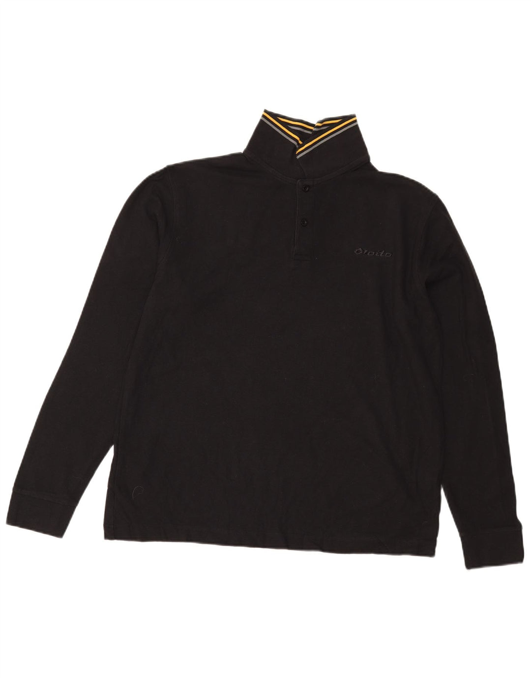 Lotto Langærmet Polo Shirt til mænd Stor Sort