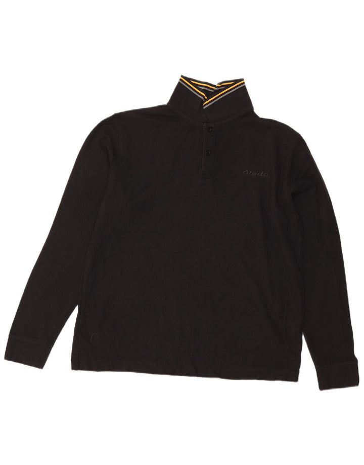 Lotto Langærmet Polo Shirt til mænd Stor Sort