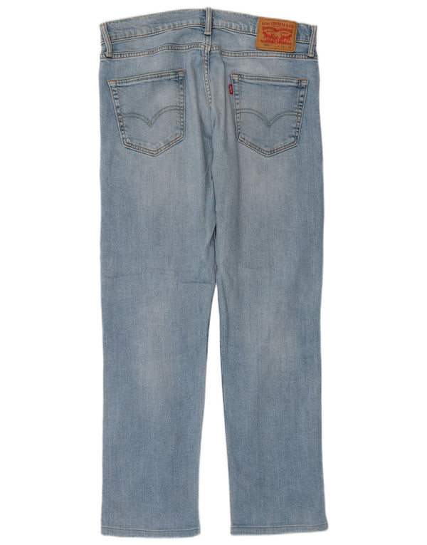 Levi's Herre 504 lige jeans W33 L32 blå bomuld