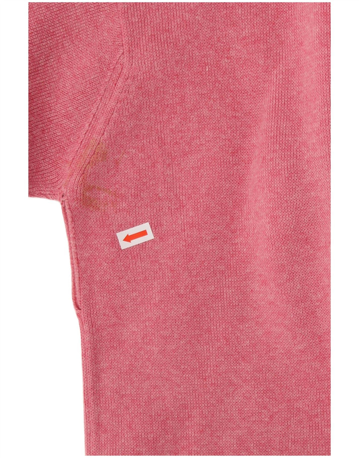 GANT Herre V-hals sweater XL Pink Flecked Bomuld