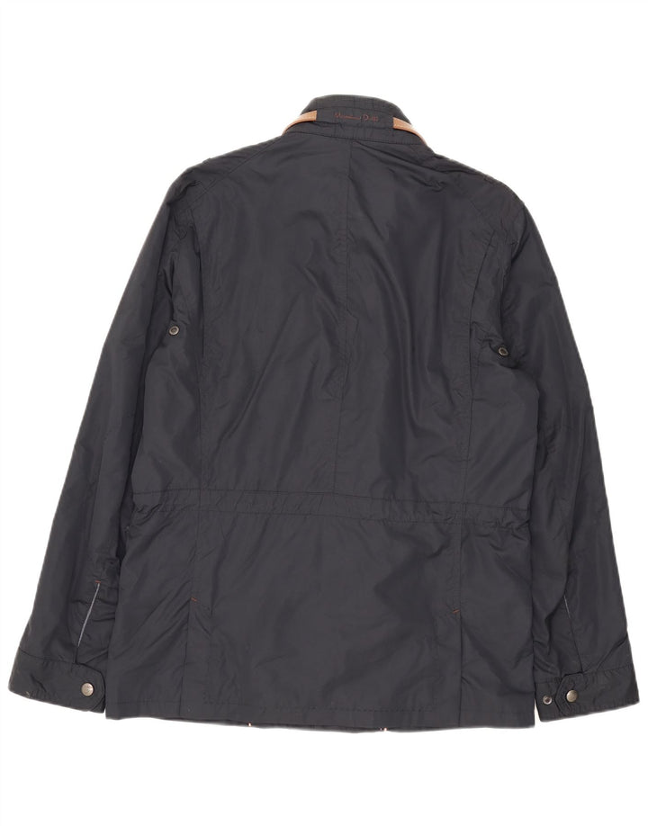 Massimo Dutti Herre Utility Jacket UK 38 Medium Navy Blue Nylon