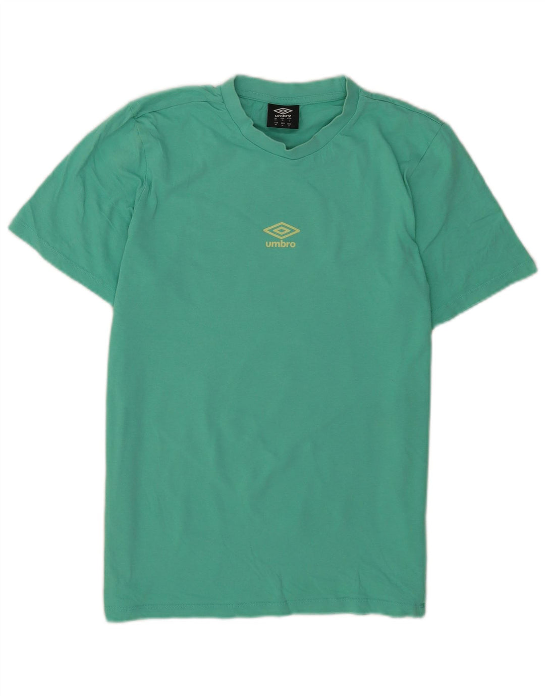 Umbro Herre Grafisk T-Shirt Top Medium Grøn Bomuld