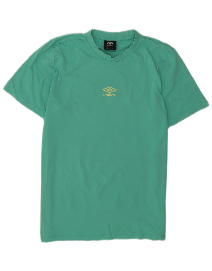 Umbro Herre Grafisk T-Shirt Top Medium Grøn Bomuld