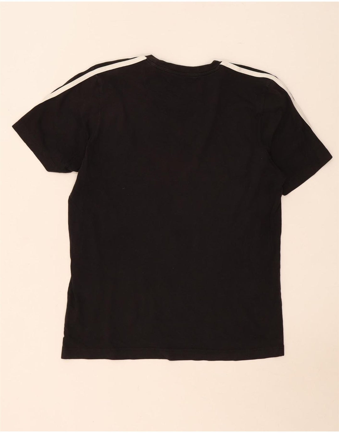Adidas Herre T-Shirt Top Medium Sort Bomuld