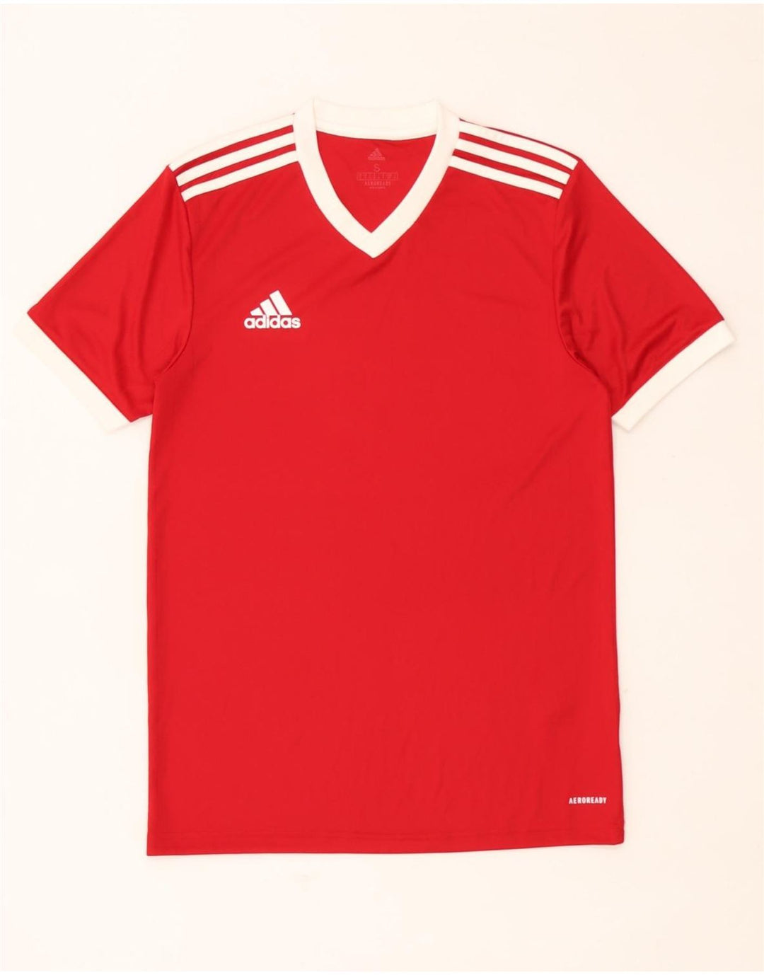 Adidas Herre Aeroready T-Shirt Top Lille Rød Polyester