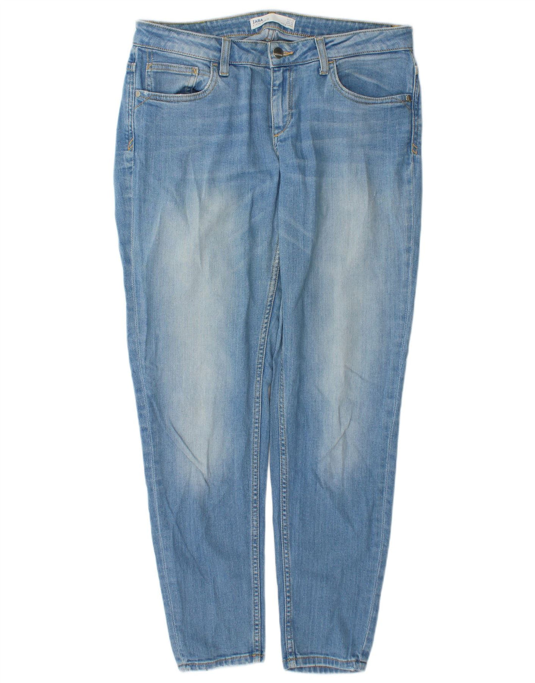 Zara Dame Slim Jeans EU 40 Medium W30 L29 Blå Bomuld
