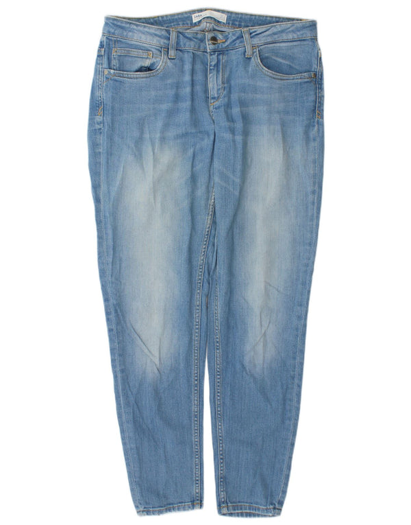 Zara Dame Slim Jeans EU 40 Medium W30 L29 Blå Bomuld
