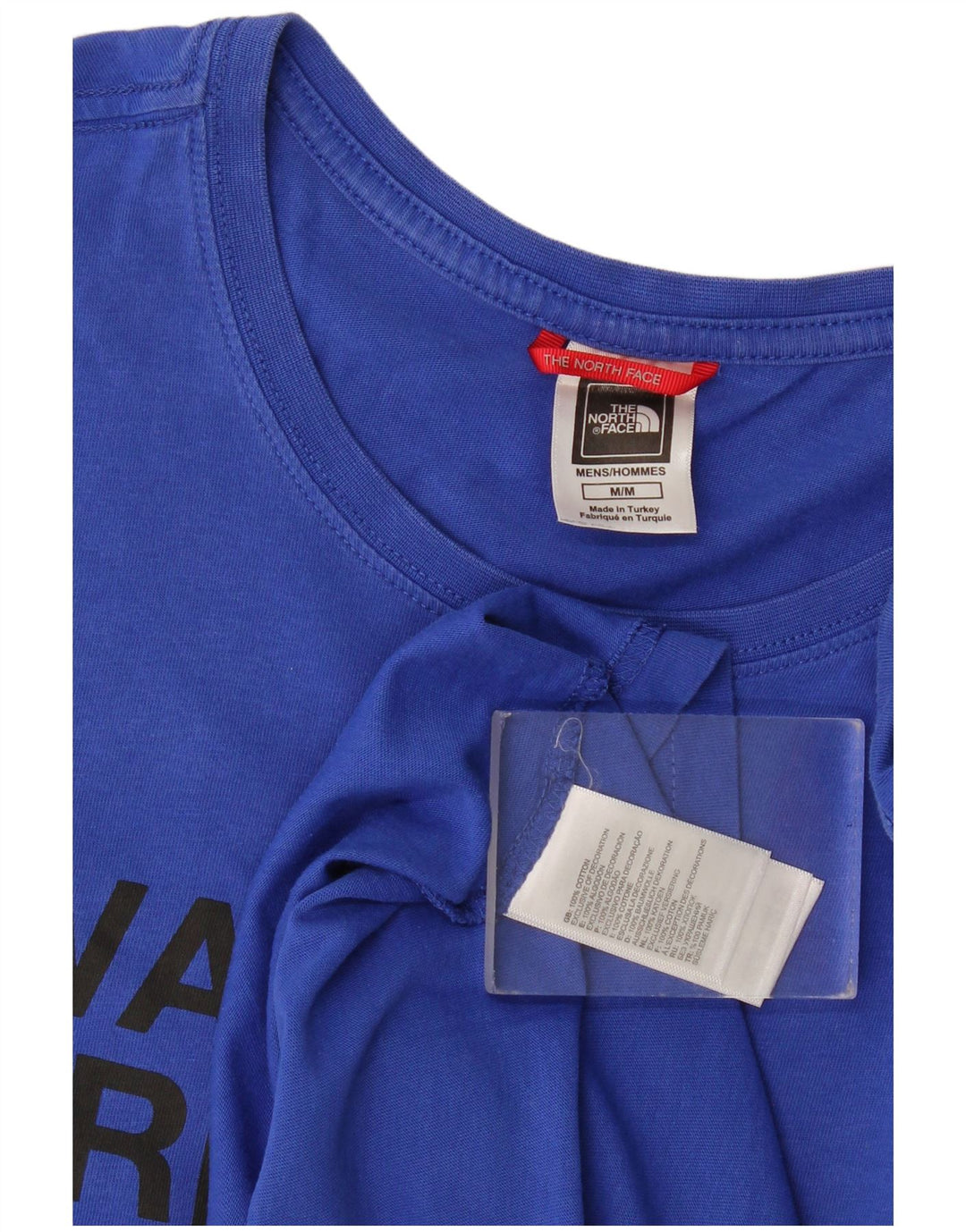 The North Face Herre grafisk T-shirt Top Medium Blue Bomuld
