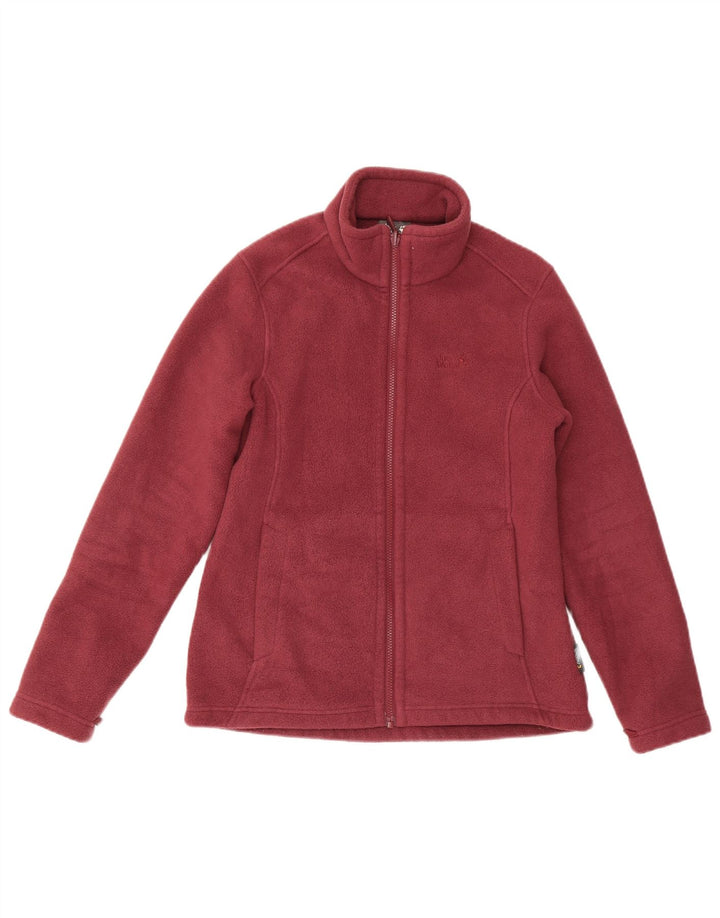 Jack Wolfskin Dame Fleecejakke UK 10/12 Medium Burgundy Polyester