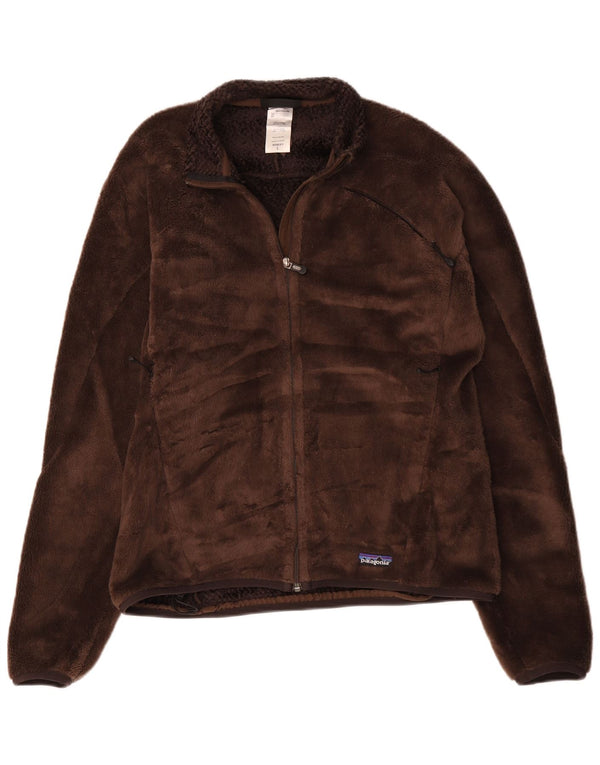 Patagonia Dame Fleecejakke UK 16 Stor Brun Polyester