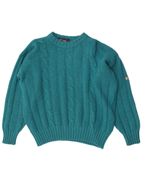Marina Yachting Dame Crew Neck Jumper Sweater UK 20 2XL Blå Uld