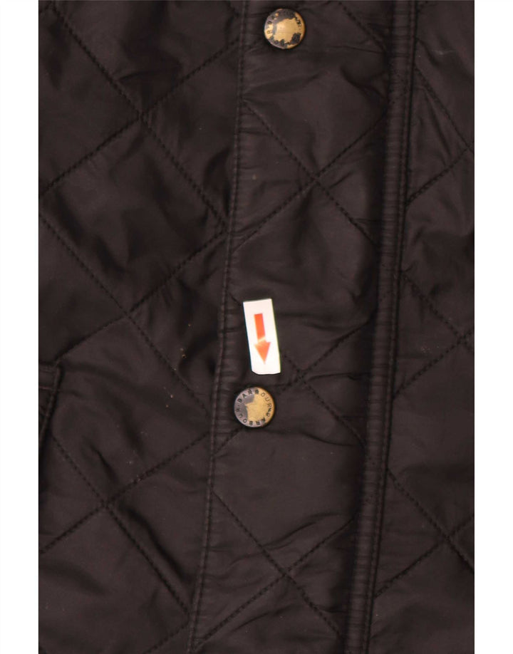Barbour Herre Quiltet Jakke UK 42 XL Sort Polyamid