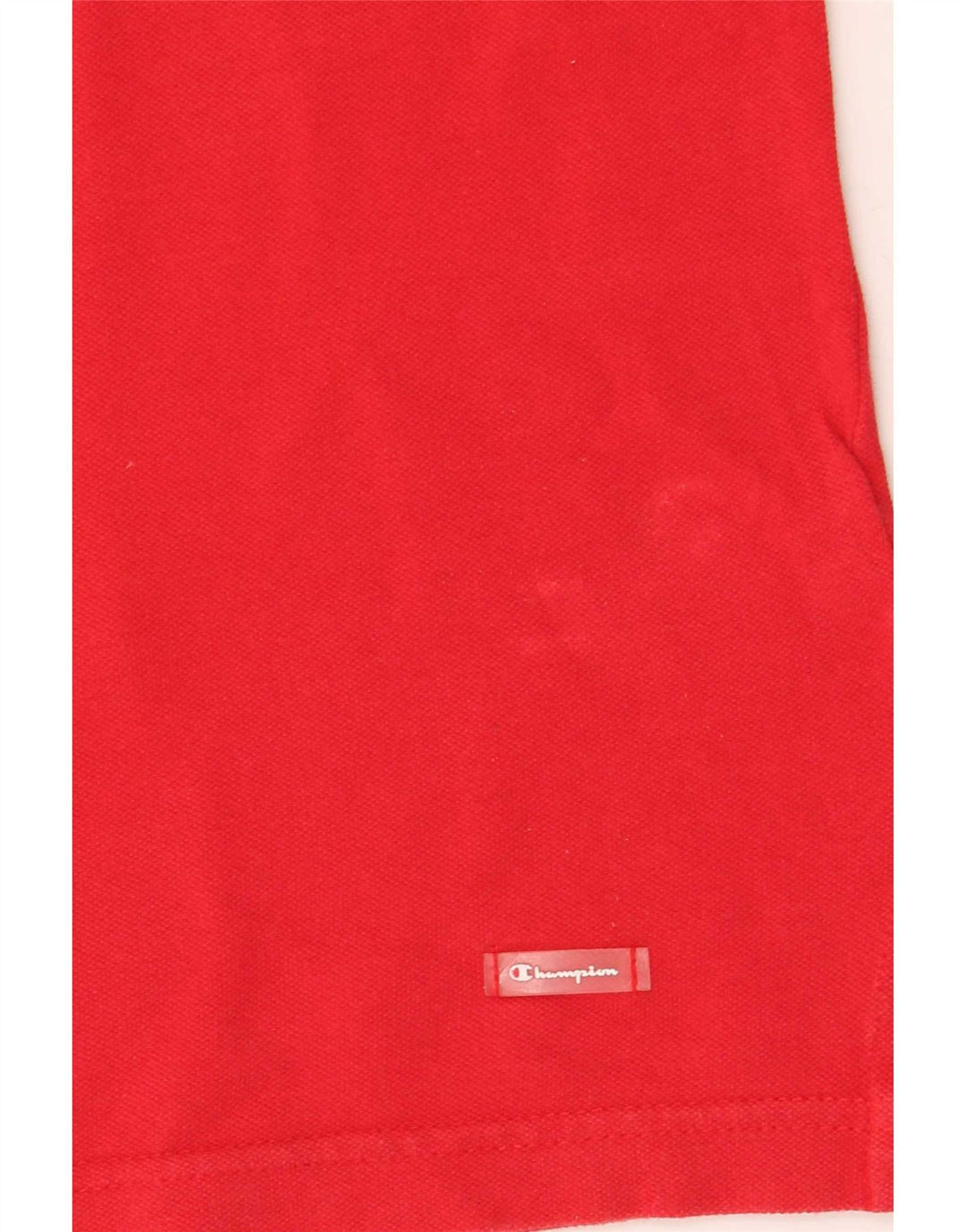 Champion Womens Crop Polo Shirt UK 14 Medium Rød Bomuld
