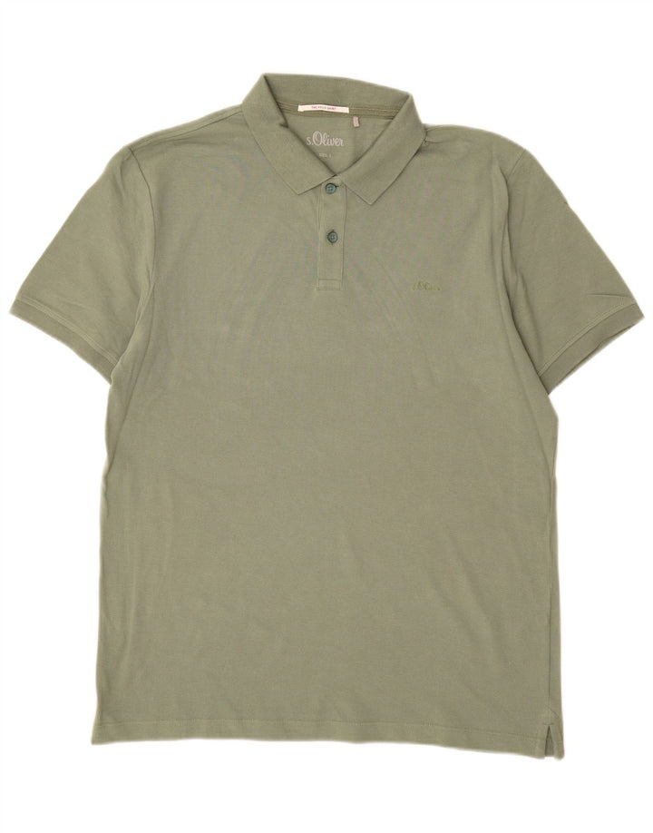 S.Oliver Poloshirt til mænd Stor grøn bomuld