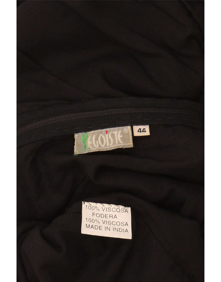 Egoiste Dame Ærmeløs Skede Kjole IT 44 Medium Sort Viscose