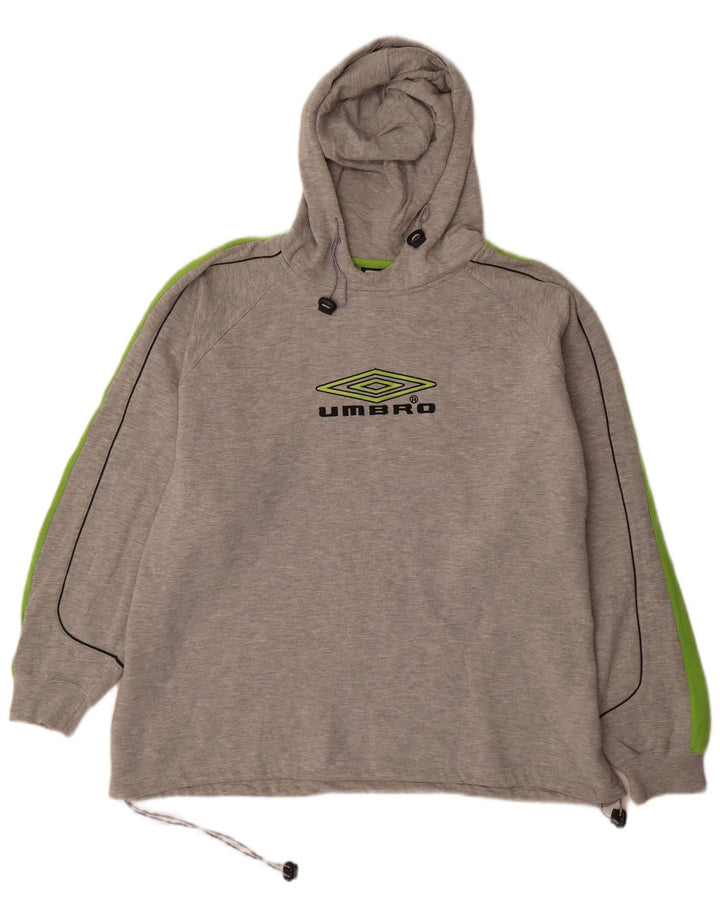 Umbro Herre grafisk hættetrøje XL Grå Colourblock Polyester