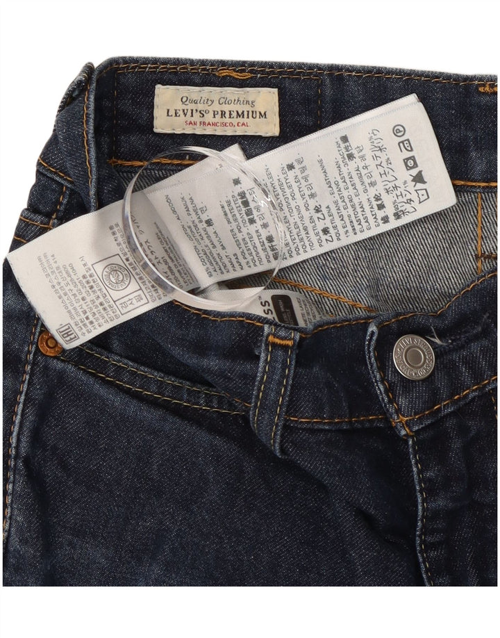 Levi's Slim Jeans til kvinder W27 L32 Marineblå bomuld