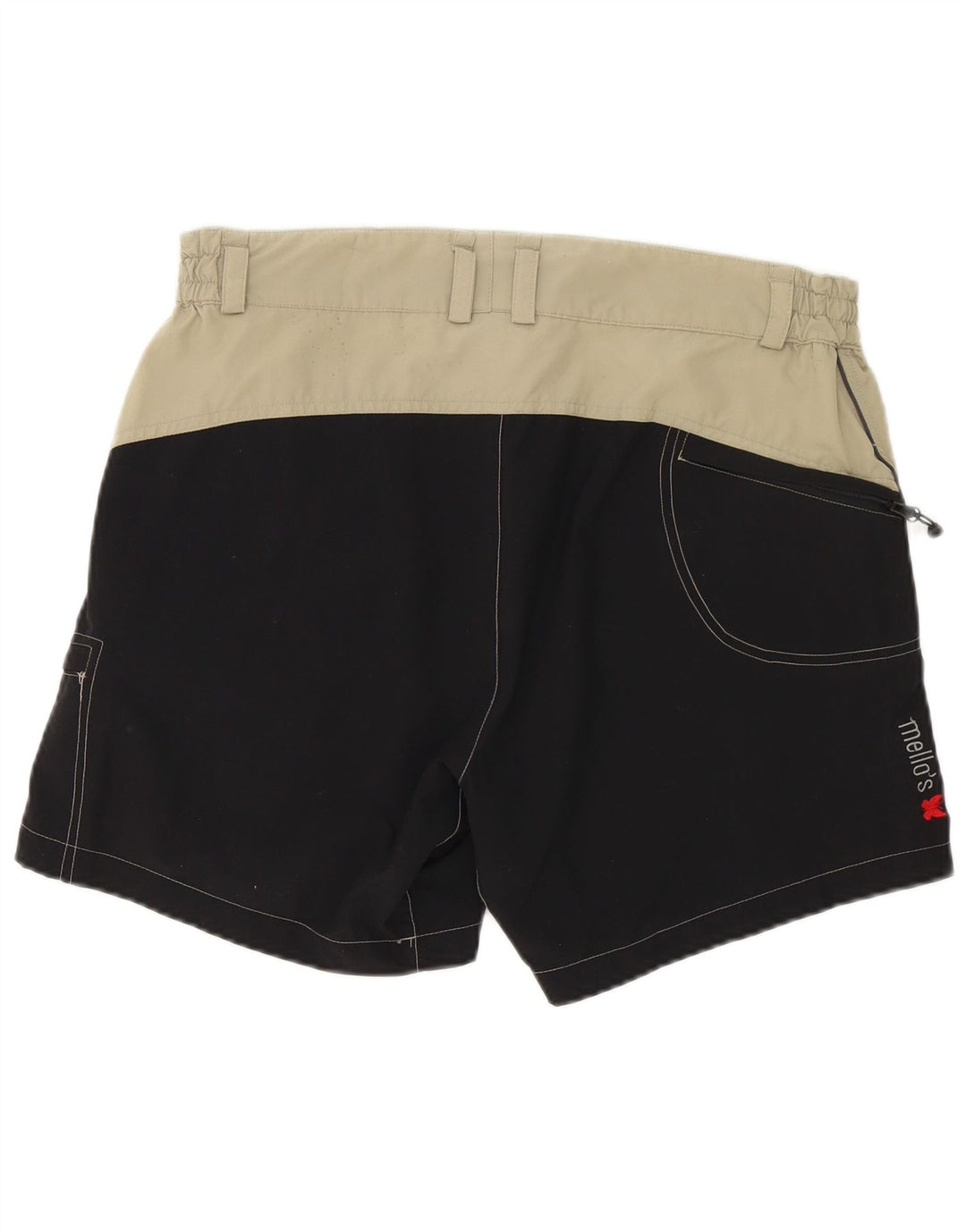 Mello's Herre Cargo Shorts W32 Medium Beige Colourblock Polyamid