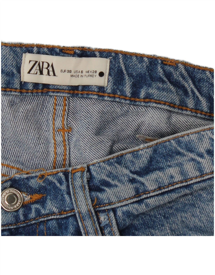 Zara Dame Bootcut Jeans EU 38 Small W28 L34 Blå