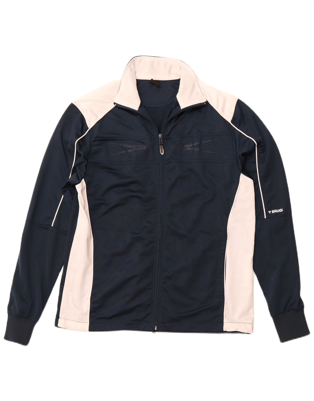 BRUGI Træningsdragt til mænd Topjakke Medium Marineblå Colourblock Polyester