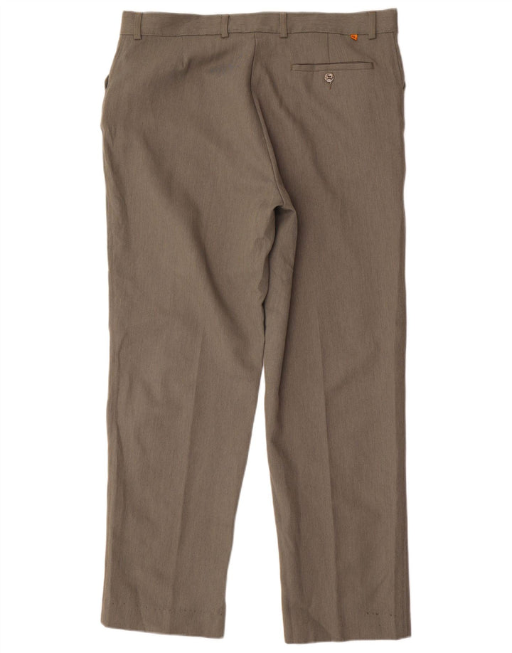 Farah Straight Casual Bukser til mænd W38 L31 Khaki Polyester