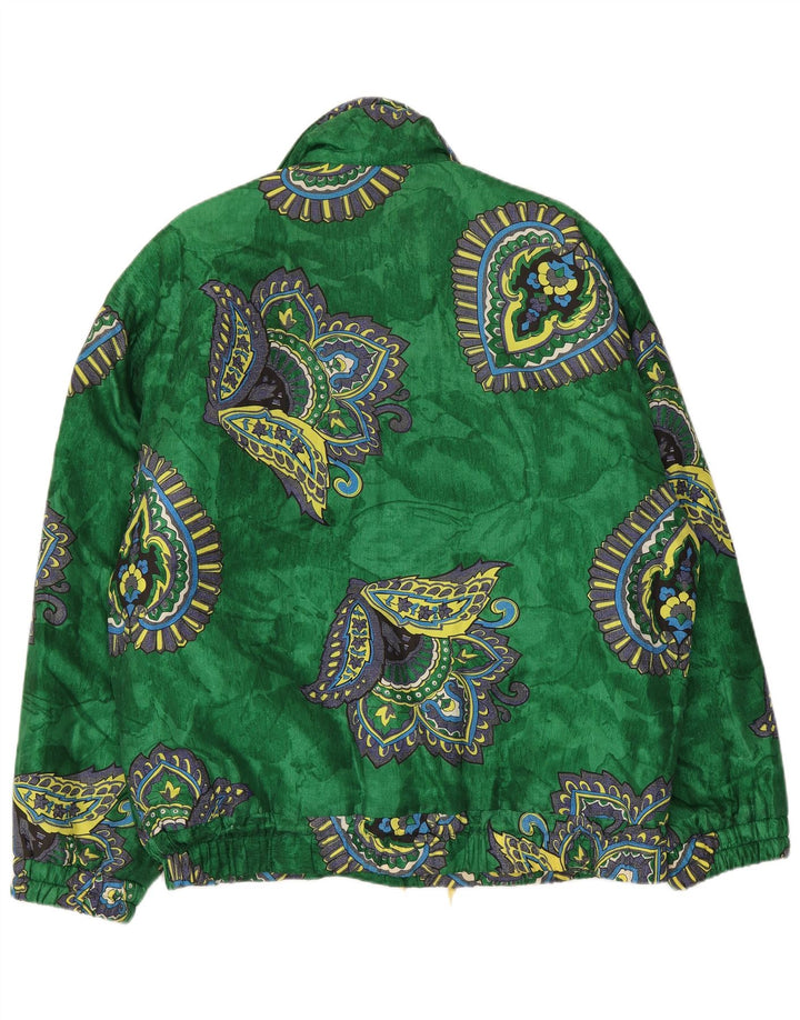 HEAD Herre Grafisk Anorak Jacket UK 40 Large Green Paisley