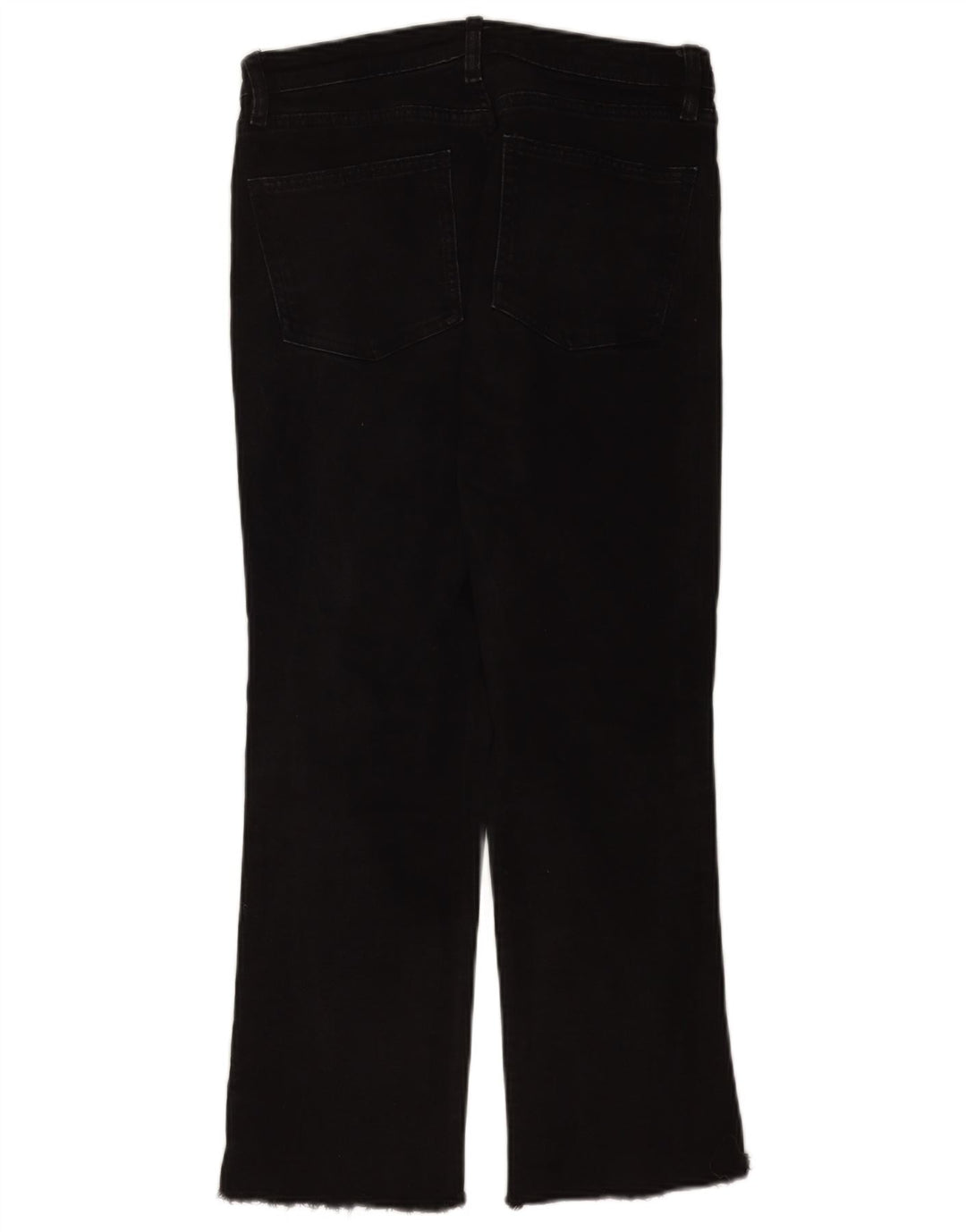 Zara Womens Cropped Jeans EU 38 Small W28 L25 Black