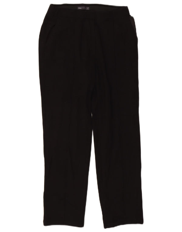 Marks & Spencer Lige Chinobukser til kvinder UK 10 Small W26 L27 Sort