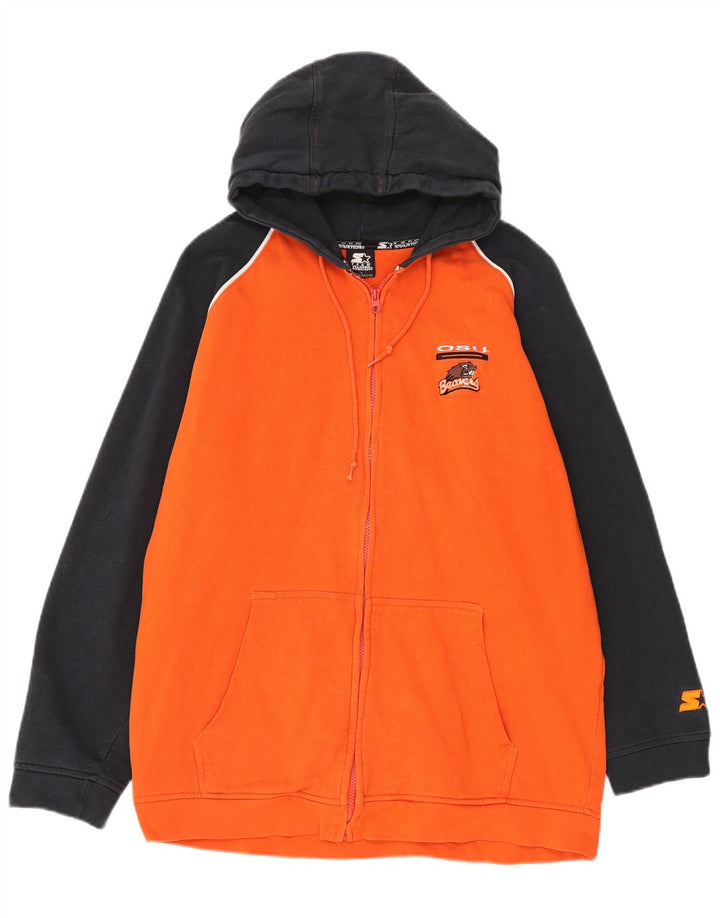 Starter Herre lynlås hættetrøje Sweater Large Orange