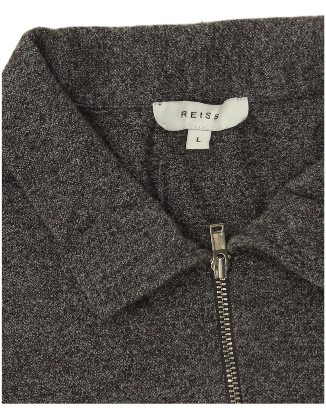Reiss Poloshirt til mænd, stor grå flækket bomuld