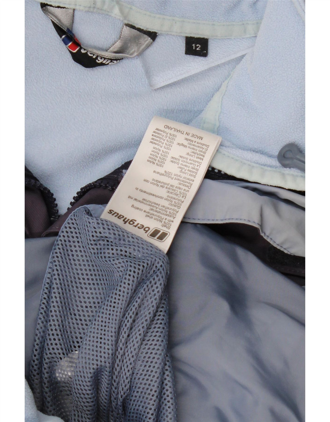 BERGHAUS Vindjakke med hætte til kvinder UK 12 Medium Lilla Nylon