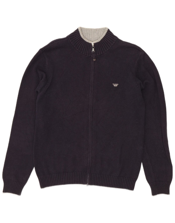 Armani Teen Drenge Cardigan Sweater 13-14 År Marineblå