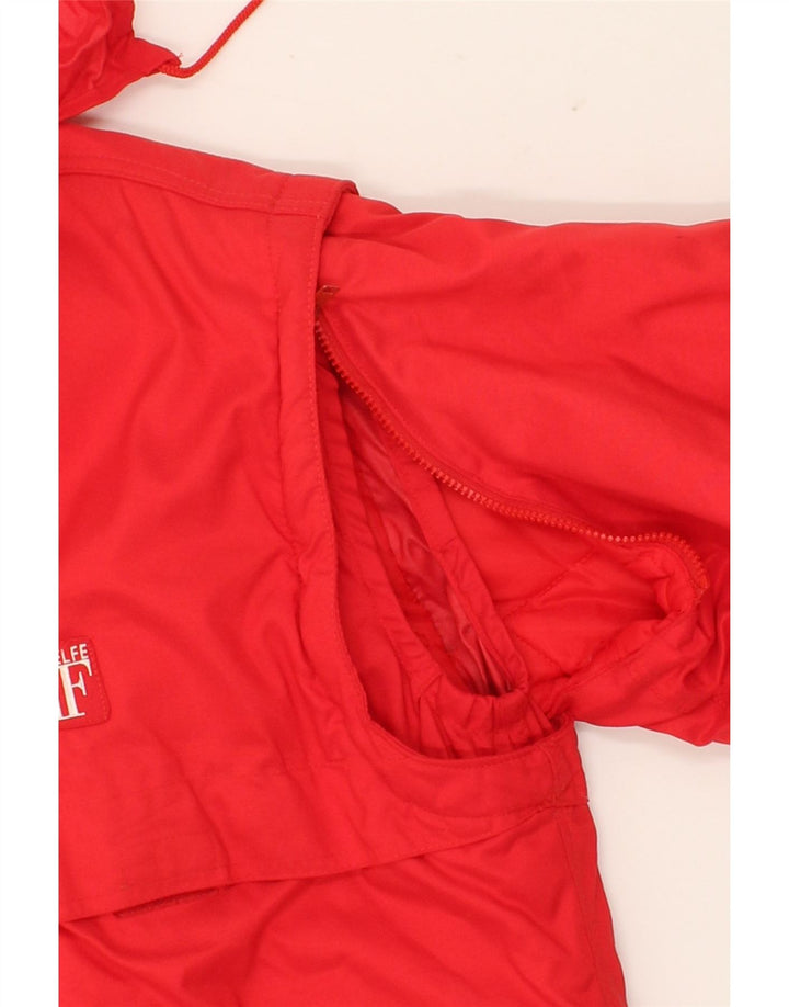 BELFE Mens Hooded Windbreaker Jacket IT 54 2XL Red Vintage Belfe and Second-Hand Belfe from Messina Hembry 