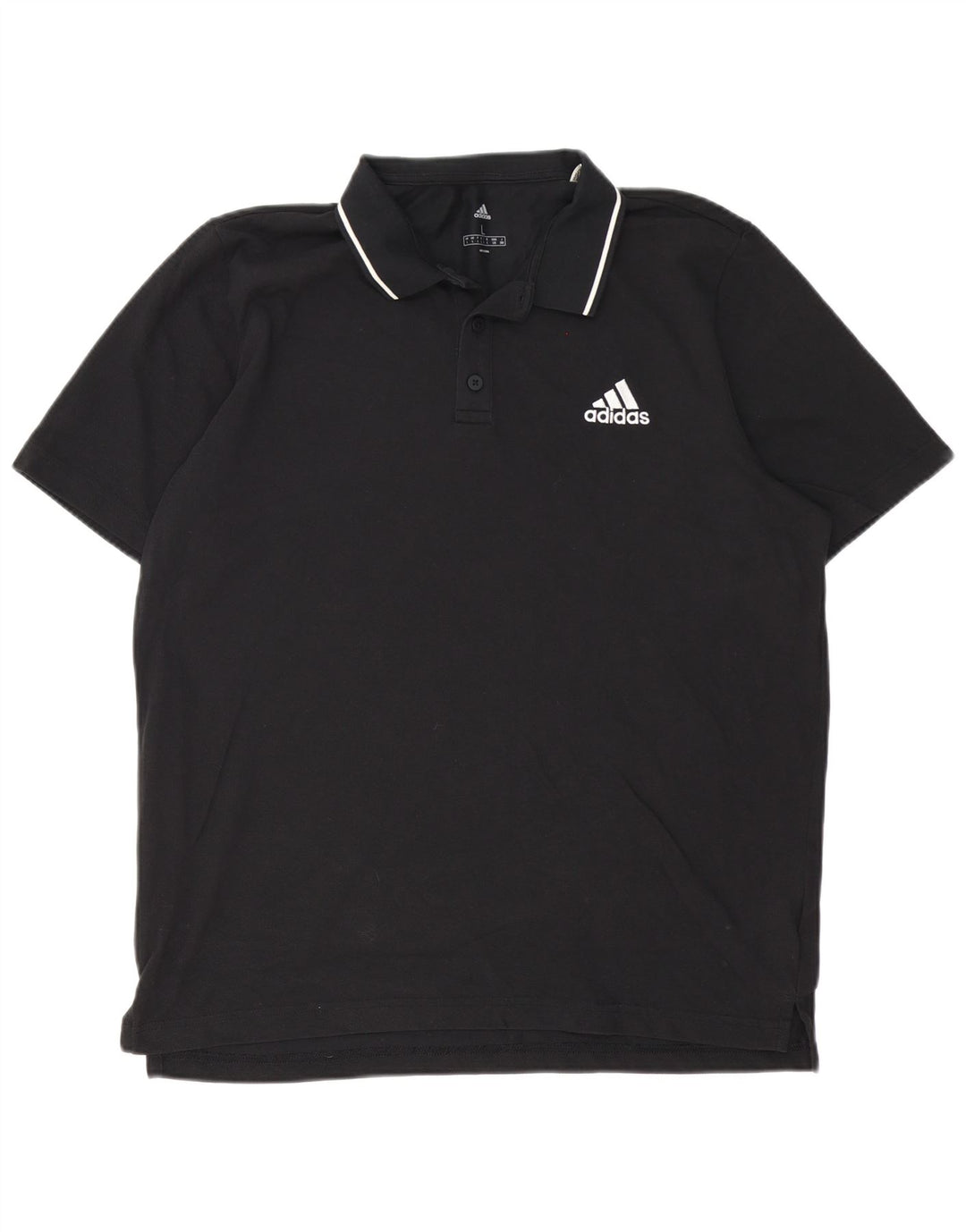 Adidas Polo Shirt til mænd, stor sort bomuld