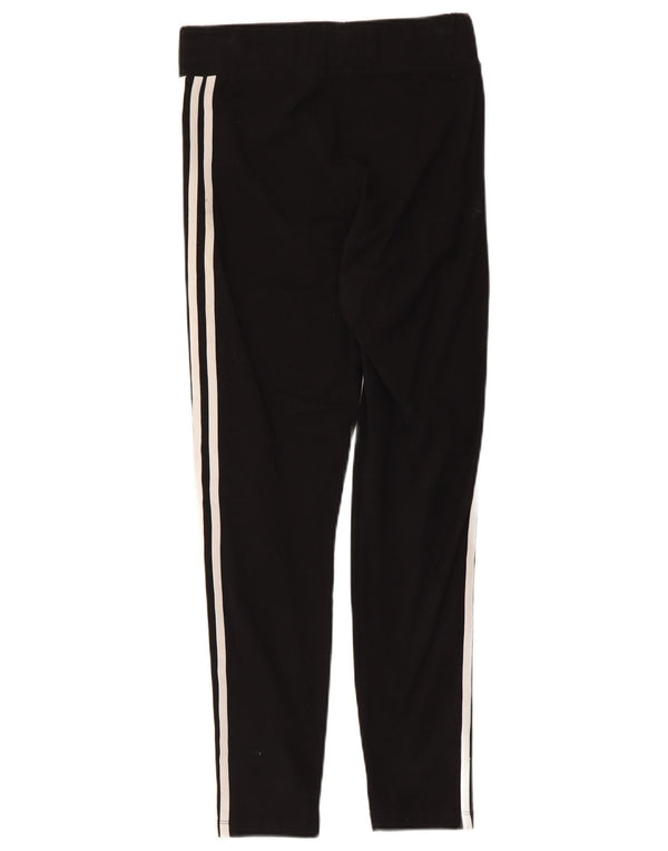 Adidas Dame Leggings UK 12 Medium Sort Bomuld