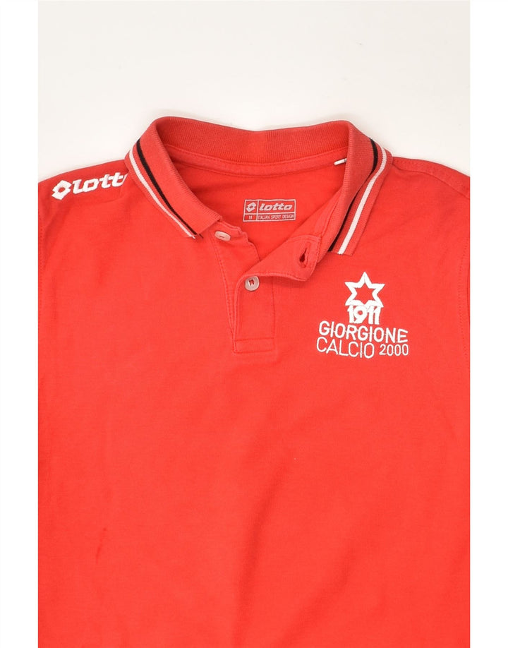 LOTTO Boys Polo Shirt 10-11 Years Medium Red | Vintage Lotto | Thrift | Second-Hand Lotto | Used Clothing | Messina Hembry 