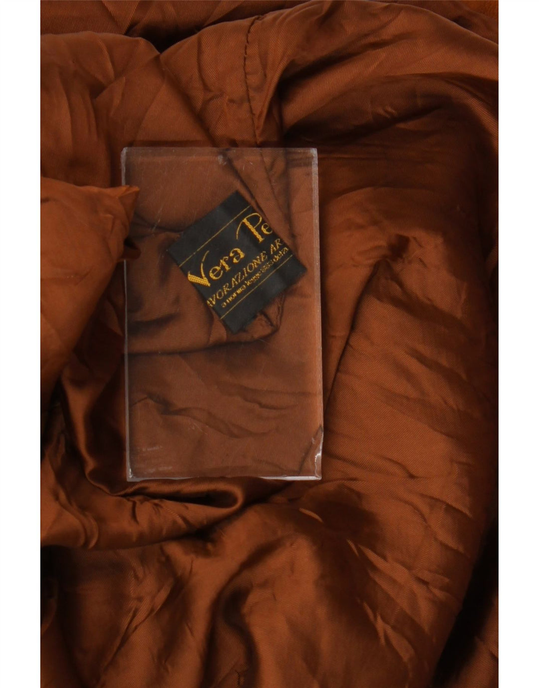 LAVORAZIONE ARTIGIANA Ruskindsjakke til mænd UK 42 XL brunt læder