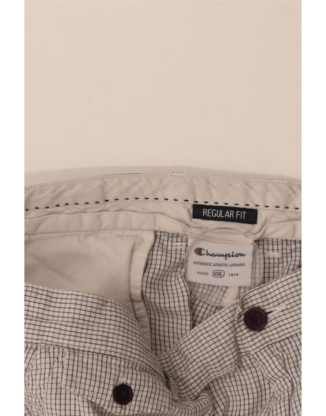 Champion Herre Regular Fit Chino Shorts 2XL W42 Hvid Ternet