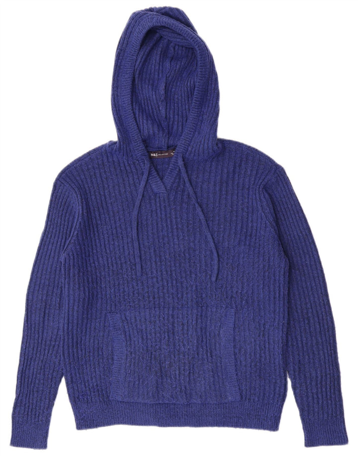 Marks & Spencer hættetrøje til kvinder UK 14 Medium Blue Flecked