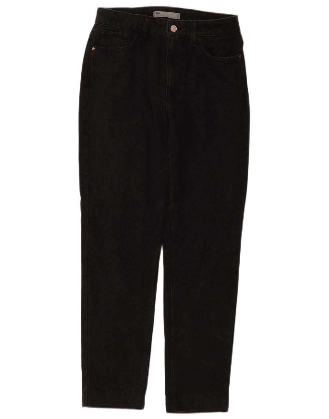 ZARA Tapered Jeans til kvinder EU 34 2XS W24 L28 Sort