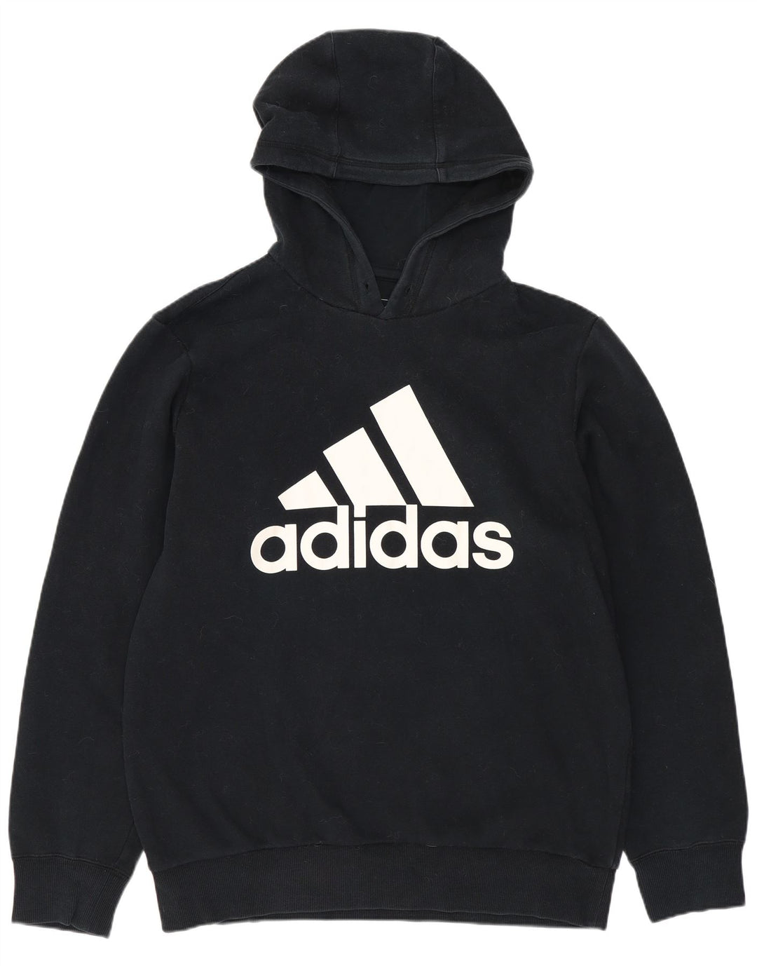 ADIDAS Grafisk hættetrøje til mænd mellem sort bomuld
