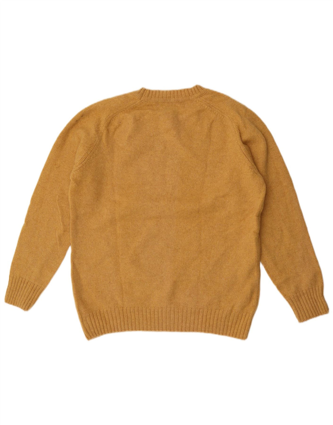 Zara Herre sweater med rund hals XL gul uld