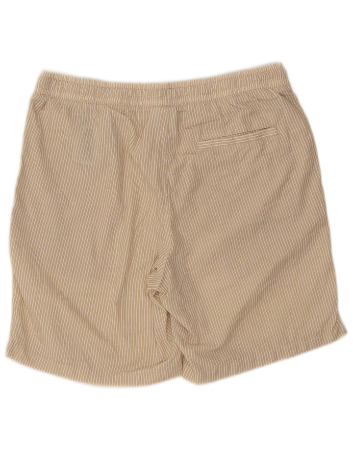 Jack & Jones Sportsshorts til mænd store beige nålestribet polyester